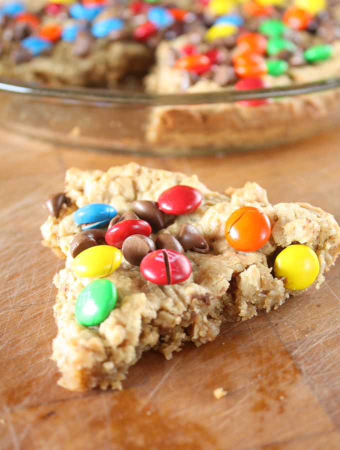 Monster Cookie Pizza